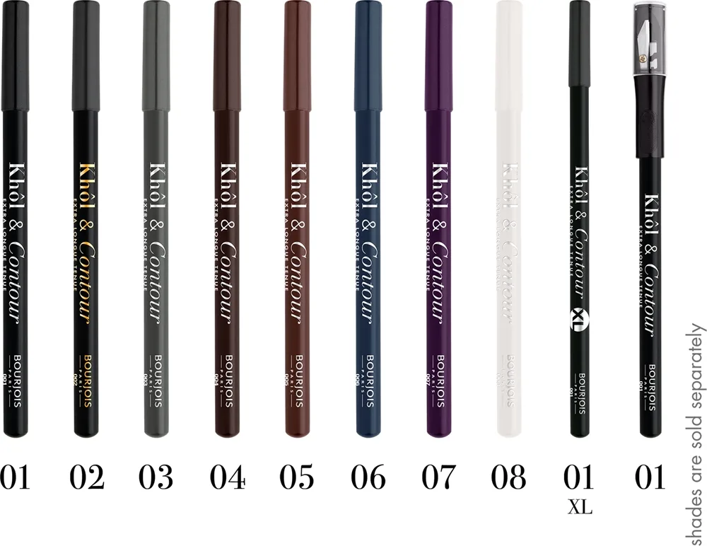 Bourjois Khôl & Contour XL Långvarig ögonpenna Skugga 001 Noir-issime 1,65 g