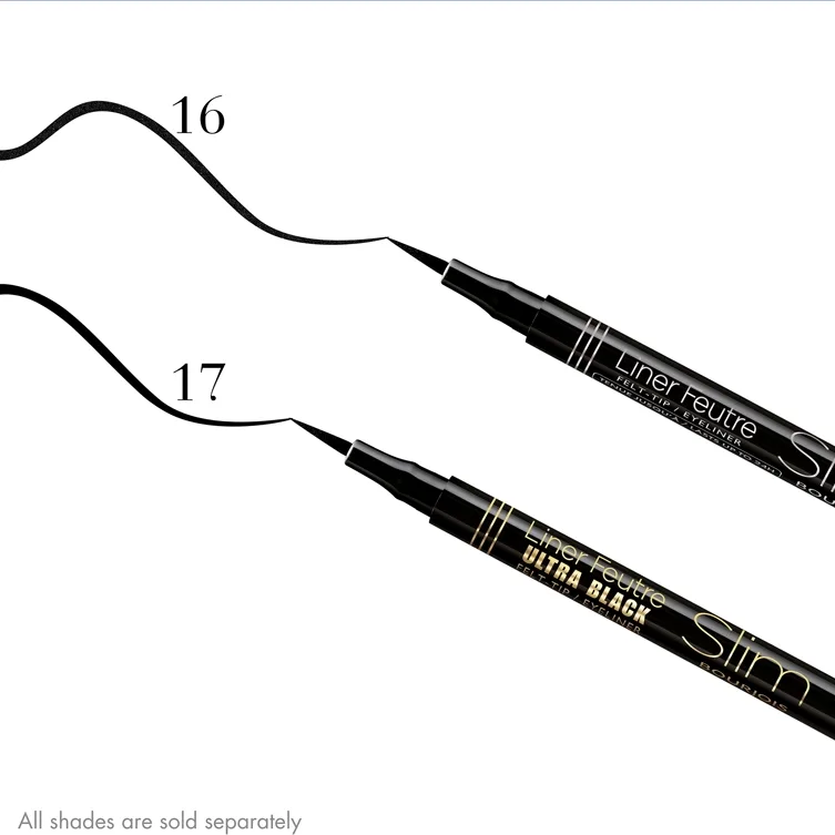 Bourjois Liner Feutre Långvarig ultratunn eyeliner-markör Skugga 17 Ultra Black 0.8 ml