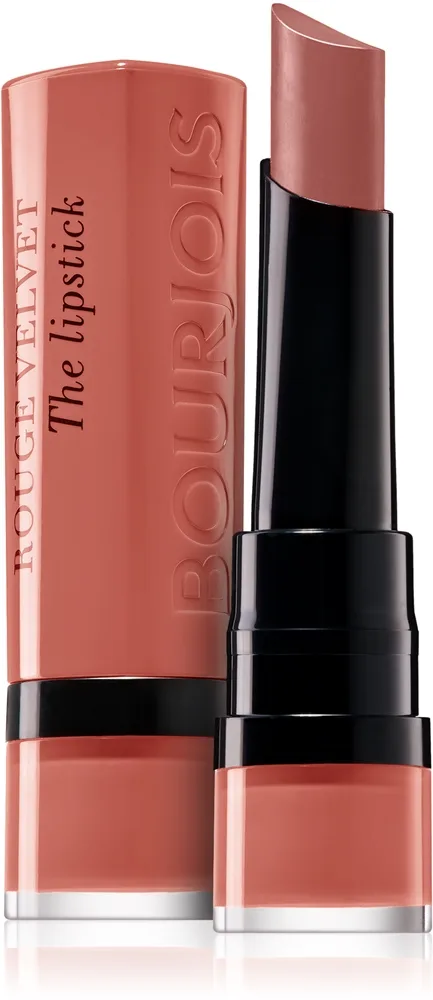 Bourjois Rouge Velvet The Lipstick mattahuulipuna sävy 15 Peach Tatin 2,4 g