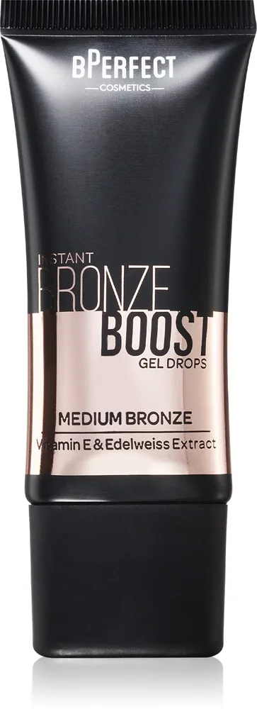 BPerfect Bronze Boost Gel Drops nestemäinen aurinkopuuteri sävy Medium 30 ml