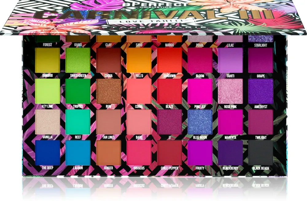 BPerfect Carnival III Love Tahiti Øjenskygge palette 64 g