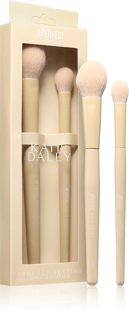 BPerfect Katie Daley Perfect Powder Setting Brush Duos Børstesæt 2 stk.