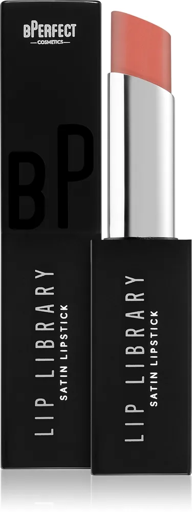 BPerfect Lip Library Satin voidemainen huulipuna sävy Villain 3 g