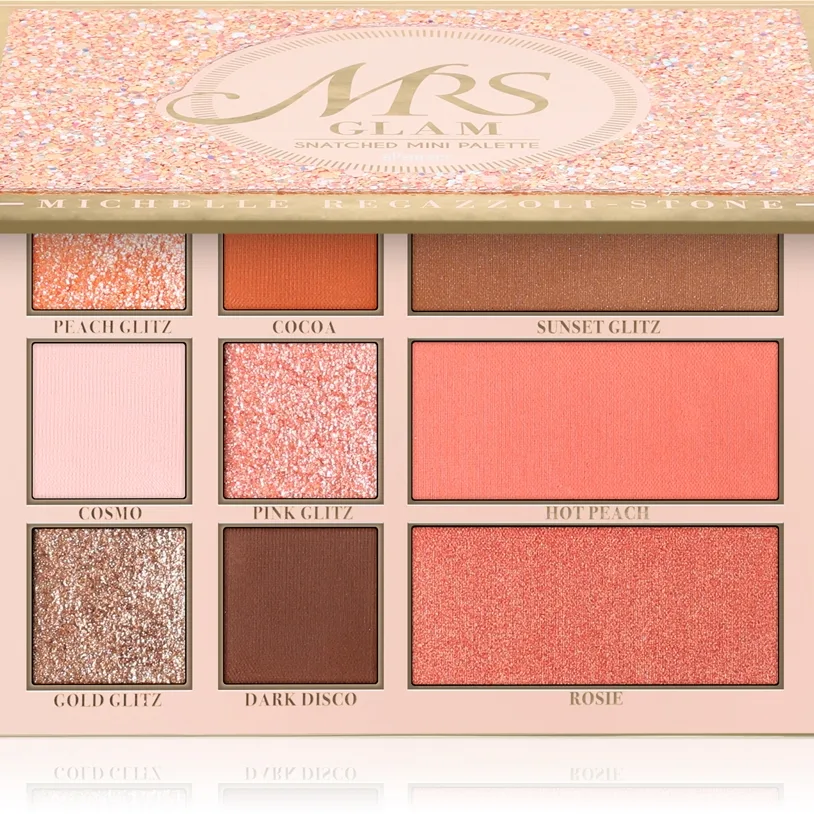 BPerfect Mrs Glam Snatched Mini Palette monikäyttöinen kasvopaletti kasvoille 22 g