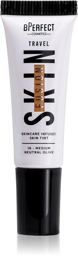 BPerfect Skin Fusion Travel mini Toning creme Rejsepakke Skygge medium neutral olive 10 ml