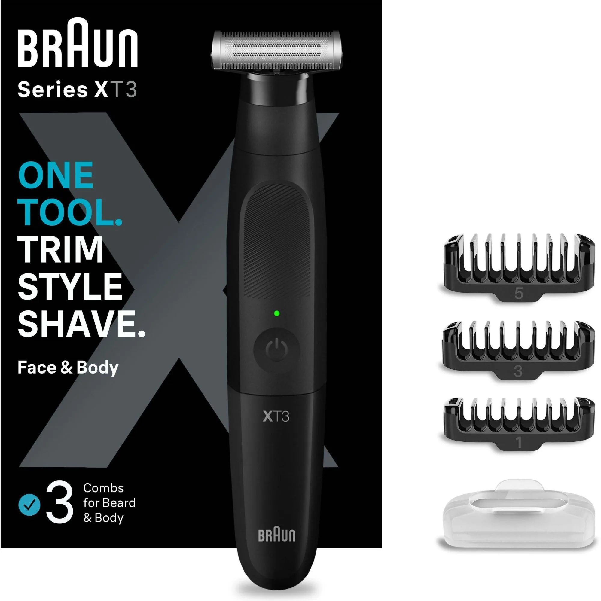 Braun All-in-One Series XT3 +5 Stylingverktyg XT3100 Svart
