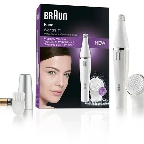 Braun Face 810 Epilierer mit Reinigungsbürstchen für das Gesicht 1 St.