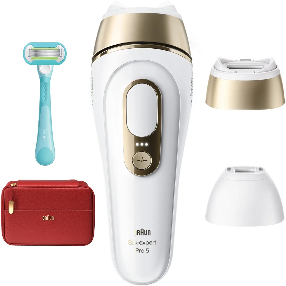 Braun IPL Silk·expert Pro 5 PL5221 intelligenter IPL-Haarentferner für Körper, Gesicht, Bikini- und Achselbereich 1 St.