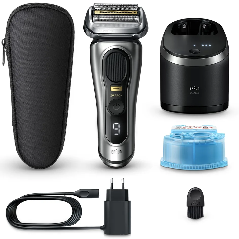 Braun Series 9 PRO+ 9567cc Elektrorasierer mit Reinigungs- und Ladestation Silver 1 St.