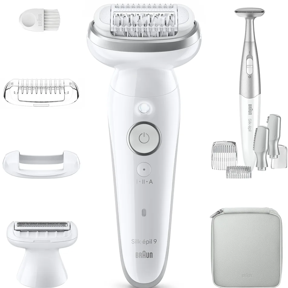 Braun Silk-épil 9 9-241 Epilierer mit voll flexiblem Kopf für die Nass- und Trockenrasur 1 St.