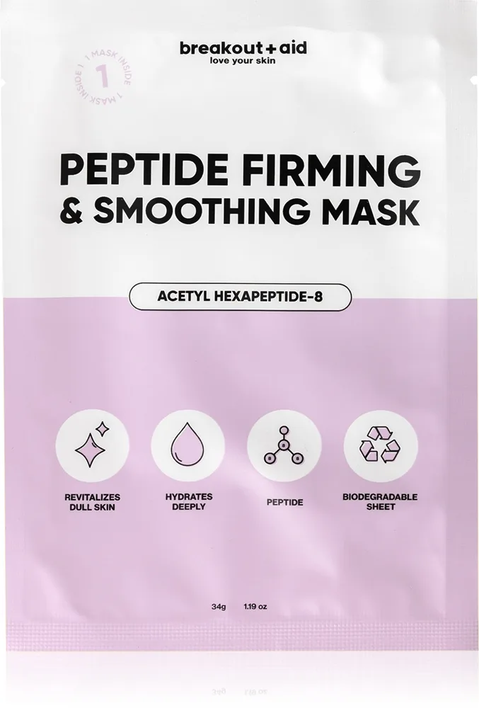breakout + aid Peptide Firming & Smoothing Mask Arkmask med peptider 34 g