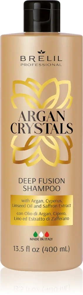 Brelil Professional Cristalli di Argan Deep Fusion Shampoo Fuktgivande schampo Med arganolja 400 ml