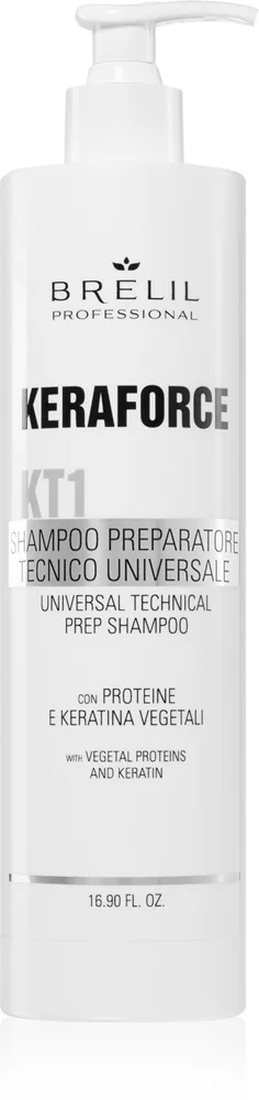 Brelil Professional Keraforce Nærende før-shampoo behandling til alle hårtyper 500 ml