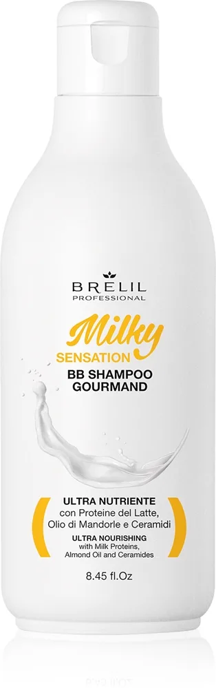 Brelil Professional Milky Sensation BB Shampoo Regenererande schampo för svagt och skadat hår 250 ml