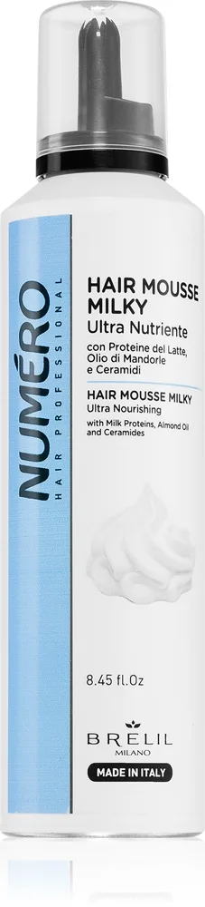 Brelil Professional Milky Ultra Nutriente Hair Mousse vaahto kaikille hiustyypeille 250 ml
