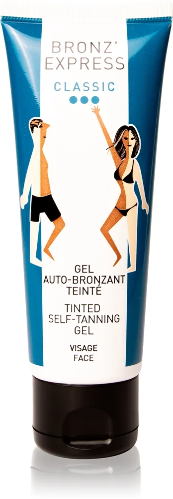 Bronz'Express Immediate Effect Classic Gel för brun-utan-sol för ansikte 75 ml