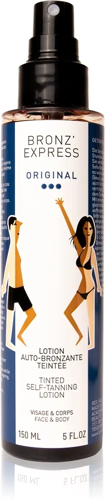 Bronz'Express Immediate Effect Original Spray för att bli brun för kropp och ansikte 150 ml