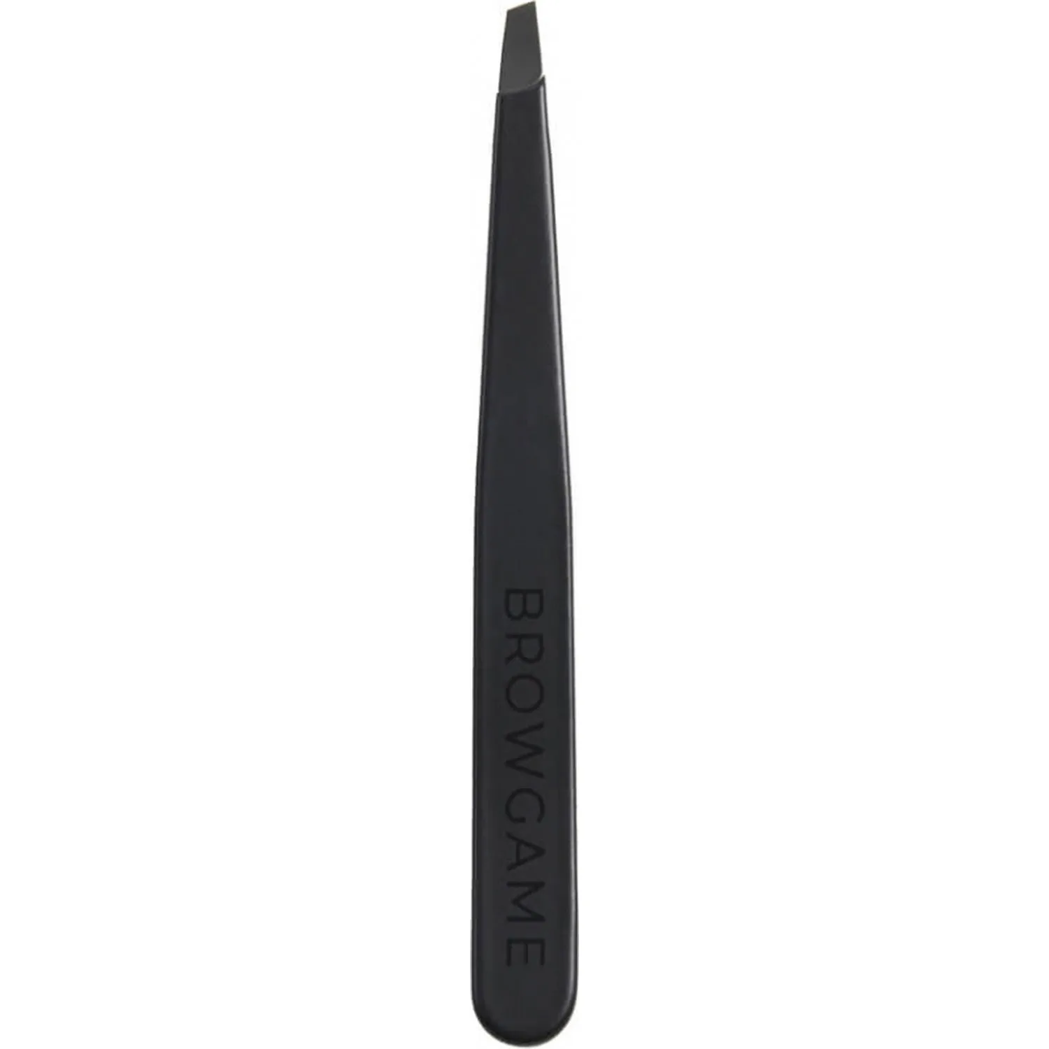 Browgame Cosmetics Signature Tweezer Slanted Soft Touch - Blackout