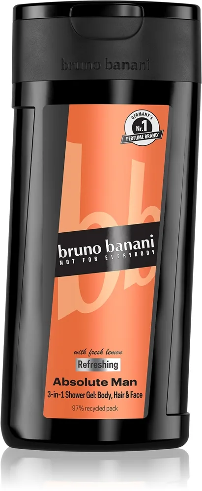 Bruno Banani Absolute Man Opfriskende brusegel 3-i-1 til mænd 250 ml
