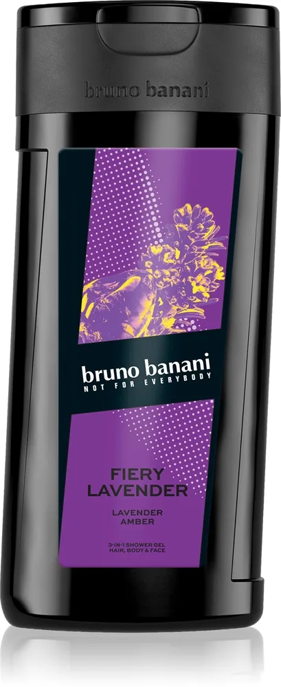 Bruno Banani Fiery Lavender Opfriskende brusegel 3-i-1 til mænd 250 ml