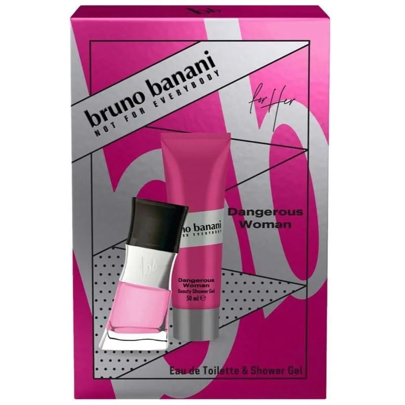 Giftset Bruno Banani Dangerous Woman Edt 30ml + Shower Gel 50ml