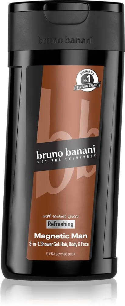 Bruno Banani Magnetic Man parfymerad duschgel 3-i-1 för män 250 ml