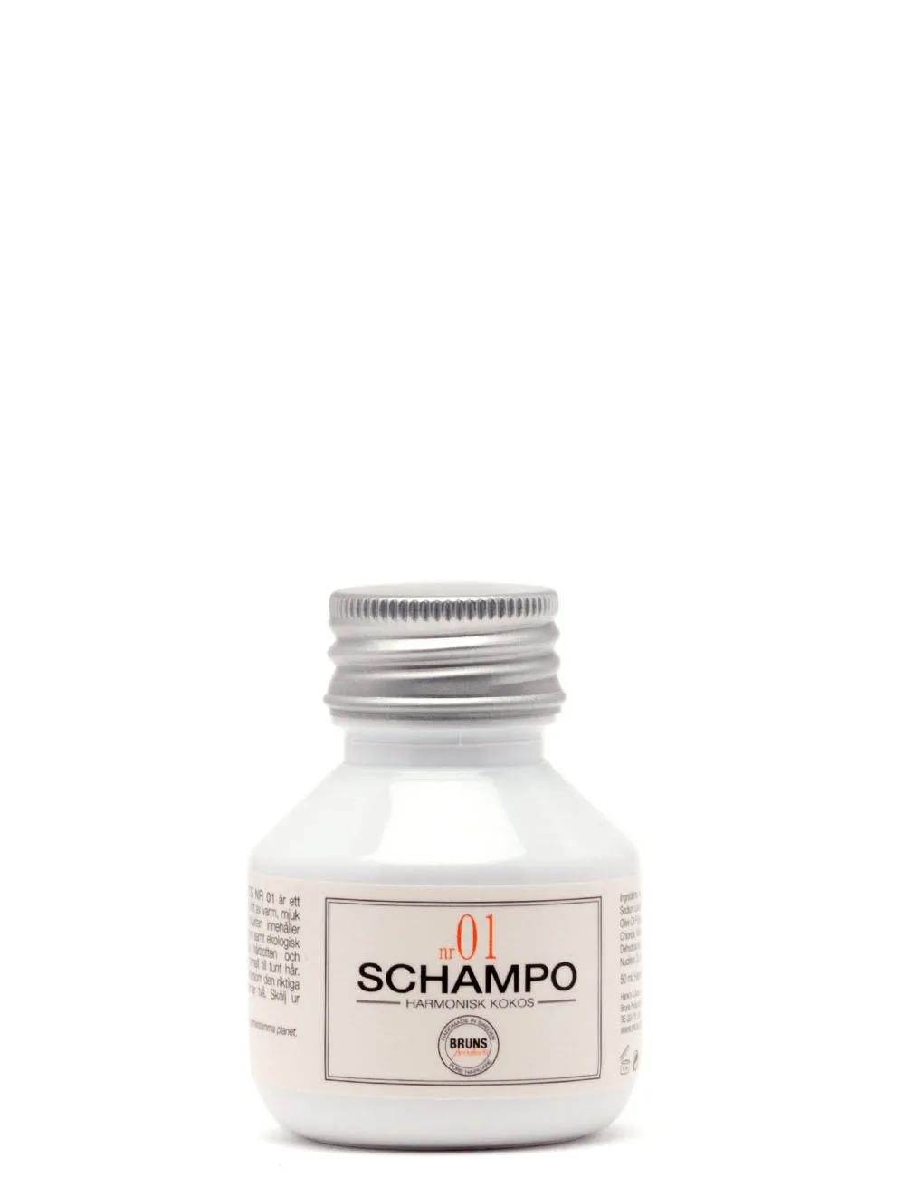 Bruns Nr. 01 Shampoo Harmonisk Kokos 50 ml.