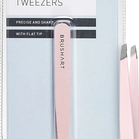 BrushArt Accessories Eyebrow tweezers Øjenbrynspincet Pink 1 stk.