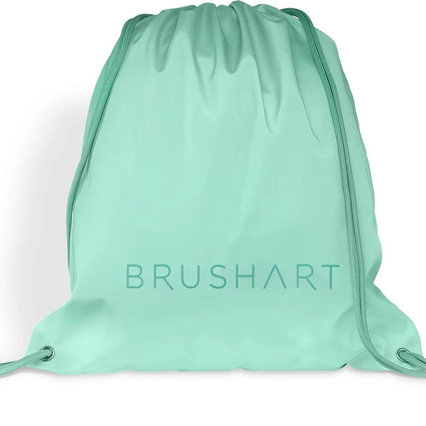 BrushArt Accessories Gym sack lilac snörpåse Mint green 34x39 cm
