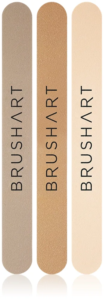 BrushArt Accessories Nail file set Neglefil sæt Skygge Beige 3 stk.