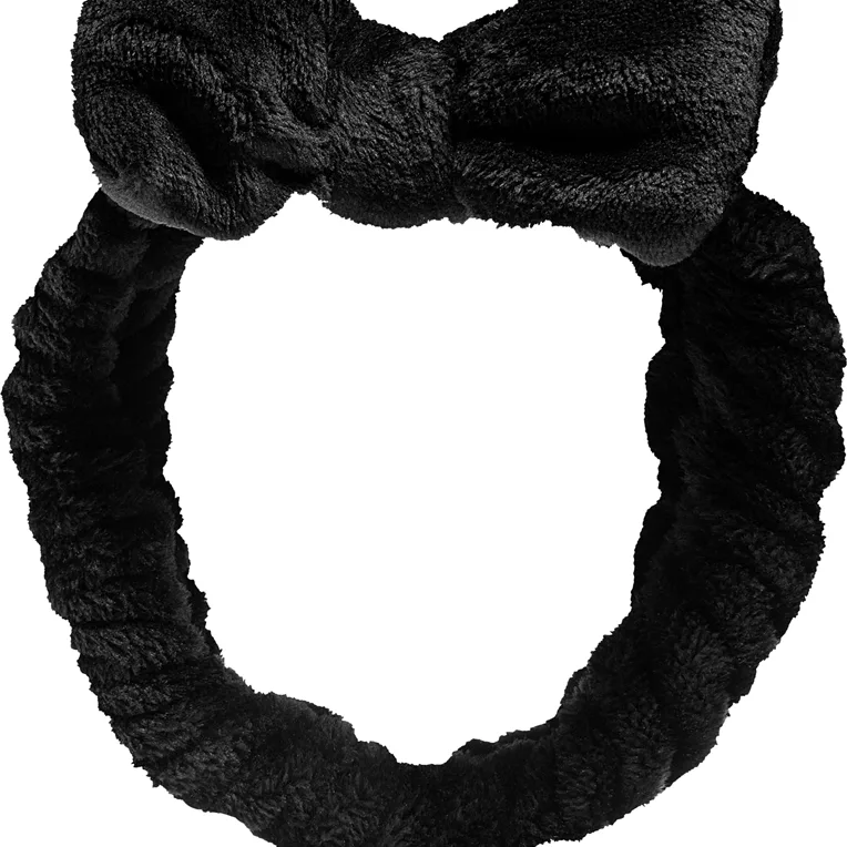 BrushArt Accessories Skincare headband hårband för sminkborttagning Black 1 st.