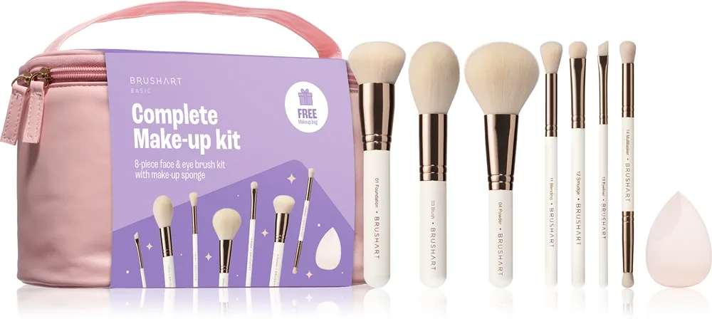 BrushArt Basic Complete Make-up kit sivellinsetti ja pussi