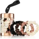 BrushArt Gift for You Slim satin scrunchie set Hårsnoddar Black & Cream