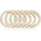 BrushArt Hair Band Hårelastikker Beige 6 stk.