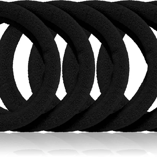 BrushArt Hair Band Hårsnoddar Black 6 st.