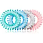 BrushArt Hair Rings Hårelastikker Clear Mix 4 stk.