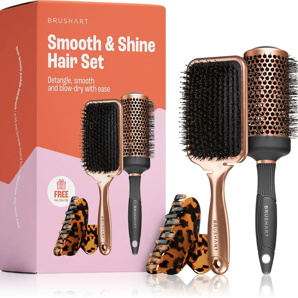 BrushArt Hair Smooth & Shine Hair Set Presentförpackning för hår