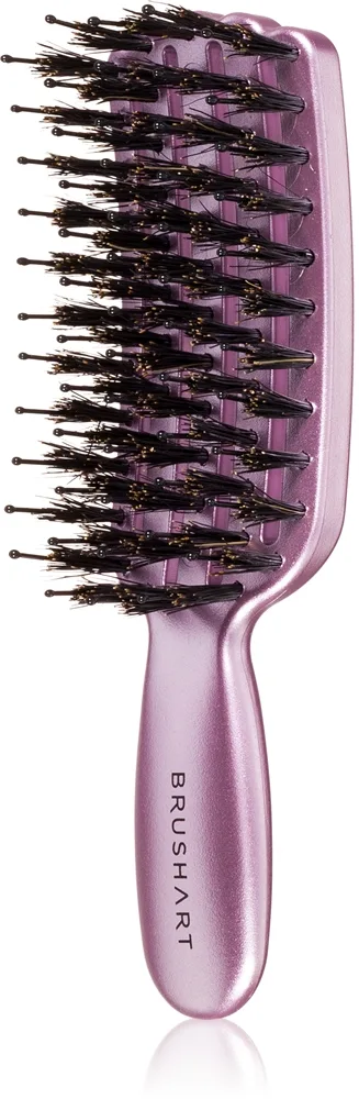 BrushArt Hair Vent blowdry hairbrush with boar bristles Hårbørste med børstehår af nylon og vildsvin Mini 1 stk.
