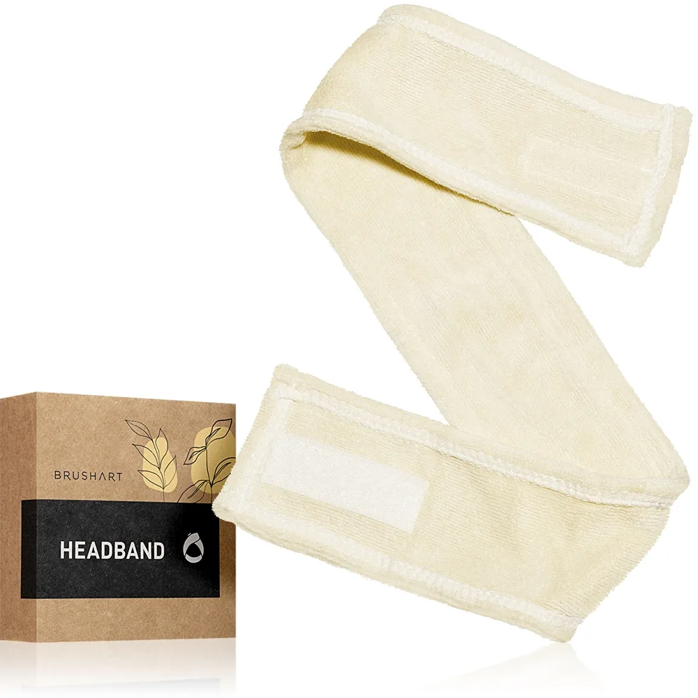 BrushArt Home Salon Headband spa-hovedbånd Cream