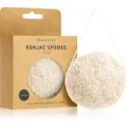 BrushArt Home Salon Konjac sponge Mild exfolierande svamp för ansikte Natural 5 g