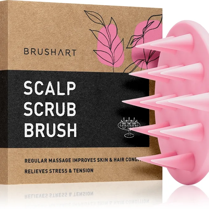 BrushArt Home Salon Scalp scrub brush massagehjälpmedel för hår 1 st.