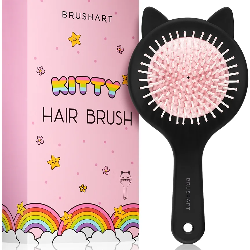 BrushArt KIDS Kitty hair brush Hårborste för barn Kitty