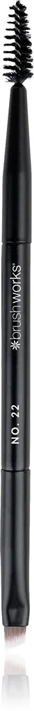 Brushworks Double Ended Brow Brush And Spoolie Øjenbrynsbørste med to ender NO. 22 1 stk.