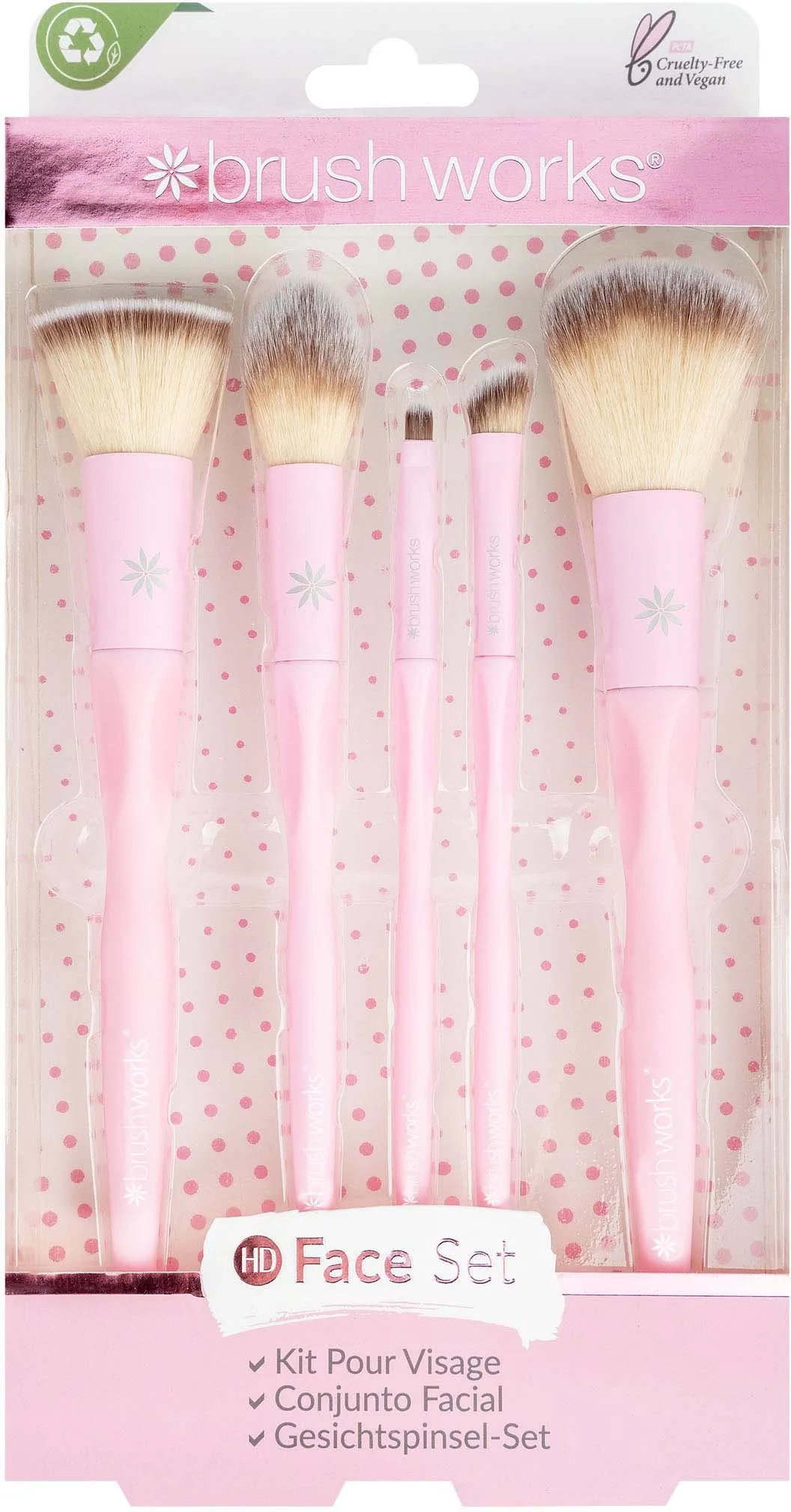 Brushworks HD Complete Face Set - 5 Brush Set
