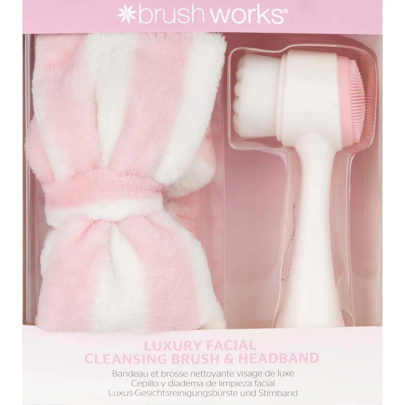 Brushworks Luxury Facial Cleansing Brush & Headband Set 2 st