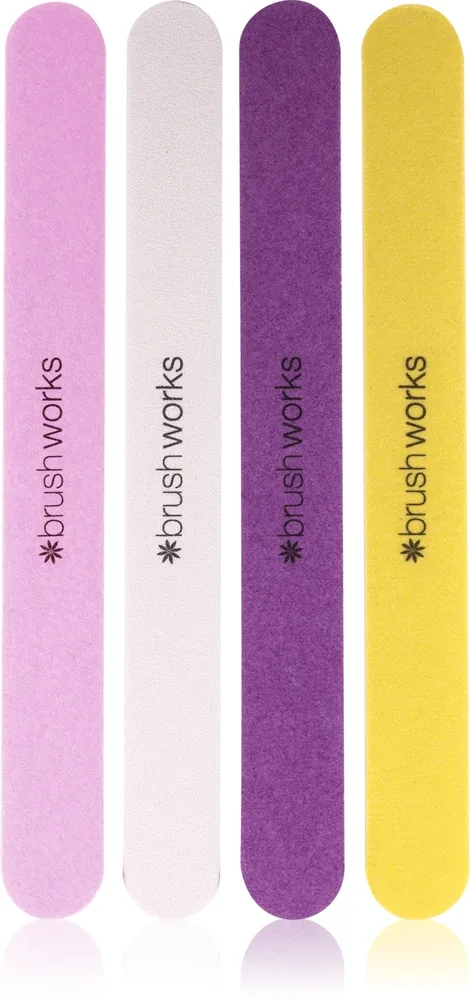 Brushworks Nail Files Coloured kynsiviilasetti kynsiin