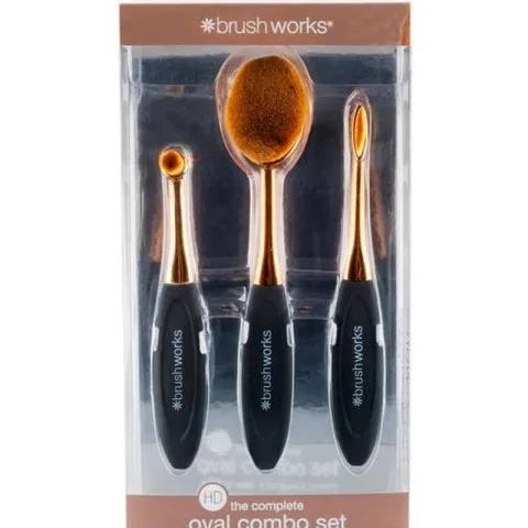 Brushworks Oval Combo Set 3 stk.