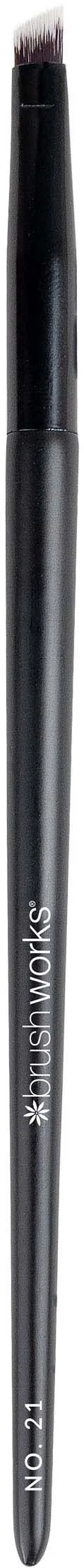 Brushworks Precise Brow Vinklet øjenbryns børste type NO. 21 1 stk.