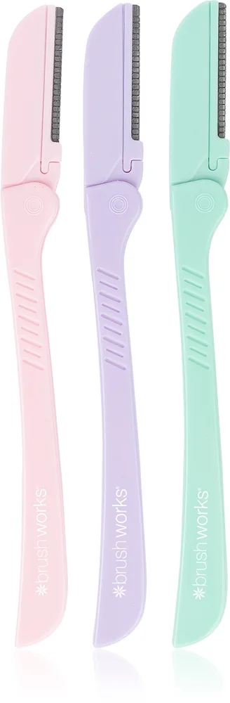 Brushworks Precision Eyebrow Razor Pastel Barberkniv til øjenbryn