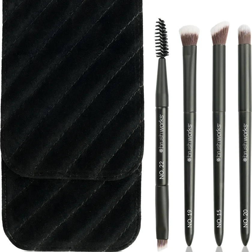 Brushworks Travel Eye Brush Set Set av borstar för resa